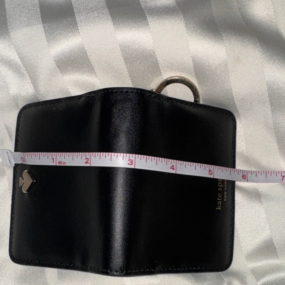 Kate Spade Black Leather Keychain Wallet cardholder - Picture 11 of 11